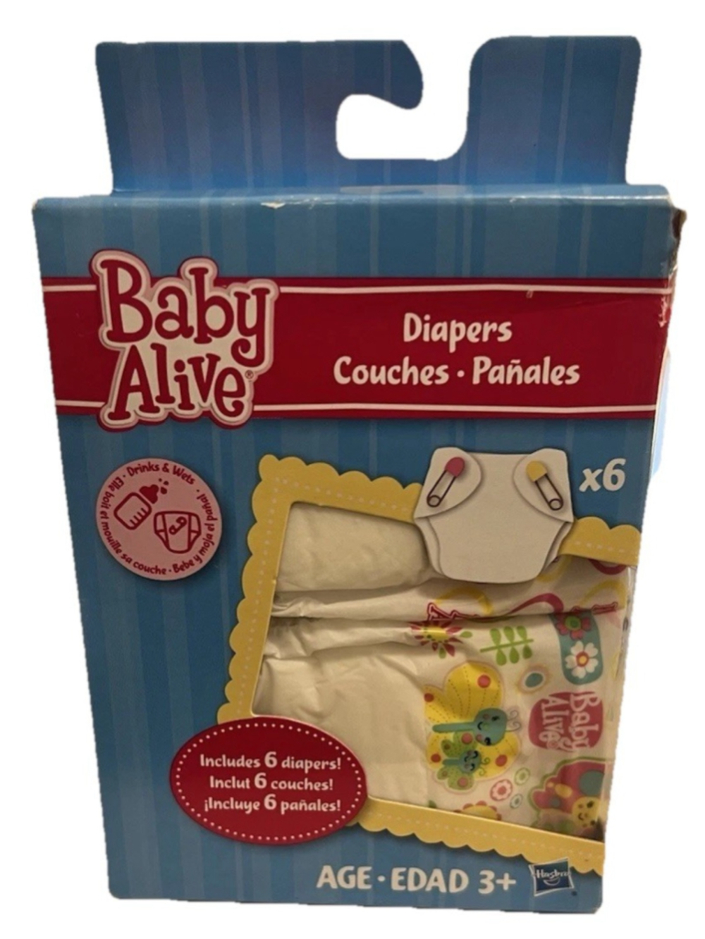 Baby Alive doll diapers. New in box 6EA